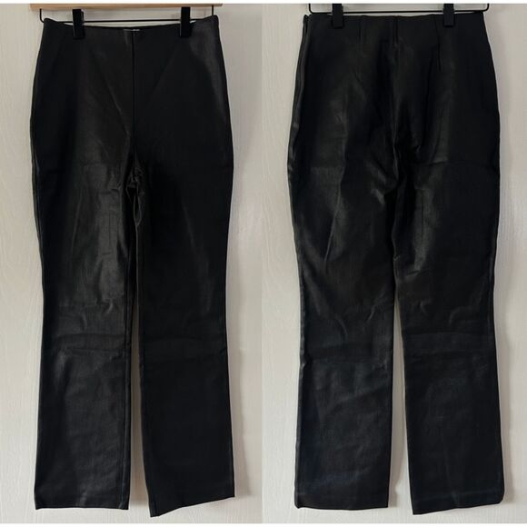 Tuckernuck Womens Black Wax Ashford Elastic Waist Pull On Pants Size Small NWT - Picture 2 of 7